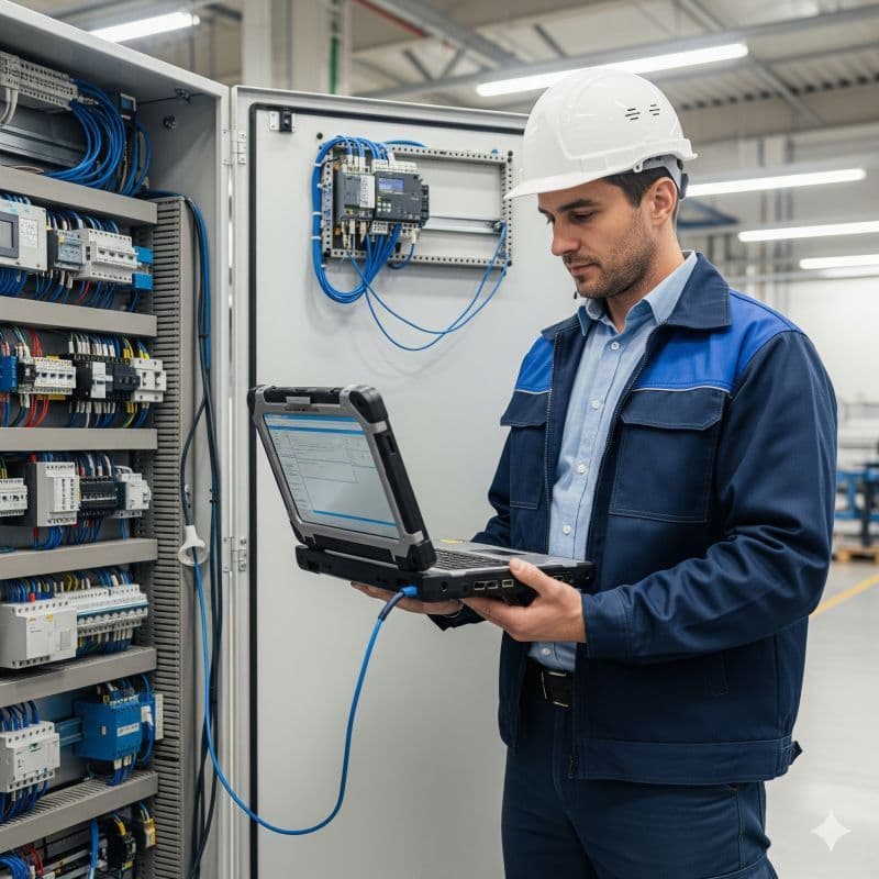 Engineers and technical professionals on site